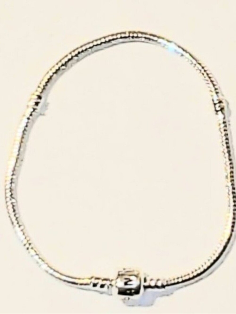 Pandora Sterling Snake Chain Bracelet - S925 Silver Sixe Is 8.25"